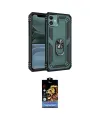 ieg™ iPhone 11 Kılıf Ahenk Klasik Koleksiyonu - Siyah Buffer Hayalet Cam Ekran Koruyucu