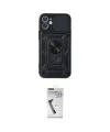 ieg™ iPhone 11 Kılıf Ahenk Klasik - Şeffaf Uv Polymer Nano Ekran Koruyucu