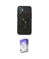 ieg™ iPhone 11 Kılıf Ahenk Klasik - Siyah Bilvis 5in1 3D Magic Cam Ekran Koruyucu