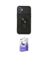 ieg™ iPhone 11 Kılıf Ahenk Klasik - Siyah Bilvis 5in1 5D Magic Hayalet Cam Ekran Koruyucu