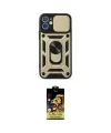 ieg™ iPhone 11 Kılıf Ahenk Klasik - Siyah Buffer Cam Ekran Koruyucu