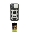 ieg™ iPhone 11 Kılıf Ahenk Klasik - Siyah Buffer Cam Ekran Koruyucu