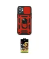 ieg™ iPhone 11 Kılıf Ahenk Klasik - Siyah Buffer Cam Ekran Koruyucu