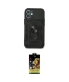 ieg™ iPhone 11 Kılıf Ahenk Klasik - Siyah Buffer Cam Ekran Koruyucu