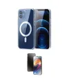 ieg™ iPhone 11 Kılıf Ahenk Minimal Serisi - Siyah 3D Antistatik Mat Seramik Nano Ekran Koruyucu
