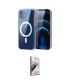 ieg™ iPhone 11 Kılıf Ahenk Minimal Serisi - Siyah Bilvis 3D Mat Cam Ekran Koruyucu