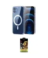 ieg™ iPhone 11 Kılıf Ahenk Minimal Serisi - Siyah Buffer Cam Ekran Koruyucu