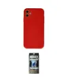 ieg™ iPhone 11 Kılıf Ahenk Serisi - Siyah 34D Hayalet Izgaralı Cam
