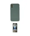 ieg™ iPhone 11 Kılıf Ahenk Serisi - Siyah 34D Hayalet Izgaralı Cam