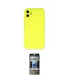 ieg™ iPhone 11 Kılıf Ahenk Serisi - Siyah 34D Hayalet Izgaralı Cam