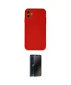 ieg™ iPhone 11 Kılıf Ahenk Serisi - Siyah 3D Antistatik Hayalet Cam Ekran Koruyucu