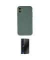 ieg™ iPhone 11 Kılıf Ahenk Serisi - Siyah 3D Antistatik Hayalet Cam Ekran Koruyucu