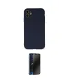 ieg™ iPhone 11 Kılıf Ahenk Serisi - Siyah 3D Antistatik Hayalet Cam Ekran Koruyucu