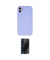 ieg™ iPhone 11 Kılıf Ahenk Serisi - Siyah 3D Antistatik Hayalet Cam Ekran Koruyucu