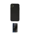 ieg™ iPhone 11 Kılıf Ahenk Serisi - Siyah 3D Antistatik Hayalet Cam Ekran Koruyucu