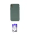 ieg™ iPhone 11 Kılıf Ahenk Serisi - Siyah Bilvis 5in1 3D Magic Cam Ekran Koruyucu