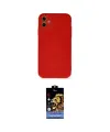 ieg™ iPhone 11 Kılıf Ahenk Serisi - Siyah Buffer Hayalet Cam Ekran Koruyucu