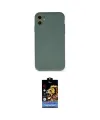 ieg™ iPhone 11 Kılıf Ahenk Serisi - Siyah Buffer Hayalet Cam Ekran Koruyucu