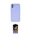 ieg™ iPhone 11 Kılıf Ahenk Serisi - Siyah Buffer Hayalet Cam Ekran Koruyucu