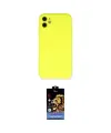 ieg™ iPhone 11 Kılıf Ahenk Serisi - Siyah Buffer Hayalet Cam Ekran Koruyucu