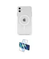 ieg™ iPhone 11 Kılıf Ahenk Yansıma Prime - Siyah 3D Antistatik Cam Ekran Koruyucu