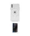 ieg™ iPhone 11 Kılıf Ahenk Yansıma Prime - Siyah 3D Antistatik Hayalet Cam Ekran Koruyucu