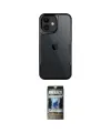 ieg™ iPhone 11 Kılıf Akış Çizgi Koleksiyonu - Siyah 34D Hayalet Izgaralı Cam