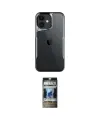 ieg™ iPhone 11 Kılıf Akış Çizgi Koleksiyonu - Siyah 34D Hayalet Izgaralı Cam
