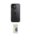 ieg™ iPhone 11 Kılıf Akış Çizgi Koleksiyonu - Siyah 6D Mat Seramik Hayalet Nano Ekran Koruyucu