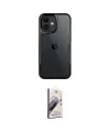 ieg™ iPhone 11 Kılıf Akış Çizgi Koleksiyonu - Siyah Bilvis 3D Mat Cam Ekran Koruyucu