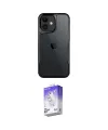 ieg™ iPhone 11 Kılıf Akış Çizgi Koleksiyonu - Siyah Bilvis 5in1 3D Magic Cam Ekran Koruyucu