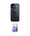 ieg™ iPhone 11 Kılıf Akış Çizgi Koleksiyonu - Siyah Bilvis 5in1 5D Magic Hayalet Cam Ekran Koruyucu