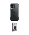 ieg™ iPhone 11 Kılıf Akış Çizgi Koleksiyonu - Siyah Bilvis Hayalet Cam Ekran Koruyucu