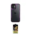 ieg™ iPhone 11 Kılıf Akış Çizgi Koleksiyonu - Siyah Buffer Cam Ekran Koruyucu