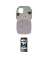 ieg™ iPhone 11 Kılıf Akış Yansıma - Siyah 34D Hayalet Izgaralı Cam