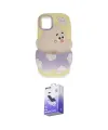 ieg™ iPhone 11 Kılıf Akış Yansıma - Siyah Bilvis 5in1 5D Magic Hayalet Cam Ekran Koruyucu