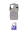 ieg™ iPhone 11 Kılıf Akış Yansıma - Siyah Bilvis 5in1 5D Magic Hayalet Cam Ekran Koruyucu