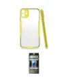 ieg™ iPhone 11 Kılıf Atlas Asil Serisi - Siyah 34D Hayalet Izgaralı Cam