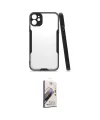 ieg™ iPhone 11 Kılıf Atlas Asil Serisi - Siyah Bilvis 3D Mat Cam Ekran Koruyucu