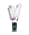 ieg™ iPhone 11 Kılıf Atlas Doku Koleksiyonu - Şeffaf 360 Full Body Arka Koruyucu