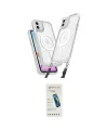 ieg™ iPhone 11 Kılıf Atlas Doku Koleksiyonu - Şeffaf Pasifik Cam Ekran Koruyucu