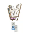 ieg™ iPhone 11 Kılıf Atlas Doku Koleksiyonu - Şeffaf Royal Nano Ekran Koruyucu