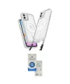 ieg™ iPhone 11 Kılıf Atlas Doku Koleksiyonu - Şeffaf Royal Nano Ekran Koruyucu