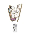 ieg™ iPhone 11 Kılıf Atlas Doku Koleksiyonu - Şeffaf Uv Polymer Nano Ekran Koruyucu