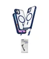 ieg™ iPhone 11 Kılıf Atlas Doku Koleksiyonu - Şeffaf Uv Polymer Nano Ekran Koruyucu