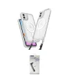 ieg™ iPhone 11 Kılıf Atlas Doku Koleksiyonu - Şeffaf Uv Polymer Nano Ekran Koruyucu