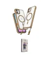 ieg™ iPhone 11 Kılıf Atlas Doku Koleksiyonu - Siyah Bilvis 3D Cam Ekran Koruyucu
