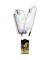 ieg™ iPhone 11 Kılıf Atlas Doku Koleksiyonu - Siyah Buffer Cam Ekran Koruyucu