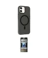 ieg™ iPhone 11 Kılıf Çekirdek Modern Prime - Siyah 34D Hayalet Izgaralı Cam