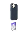 ieg™ iPhone 11 Kılıf Çekirdek Modern Prime - Siyah Bilvis 5in1 3D Magic Cam Ekran Koruyucu